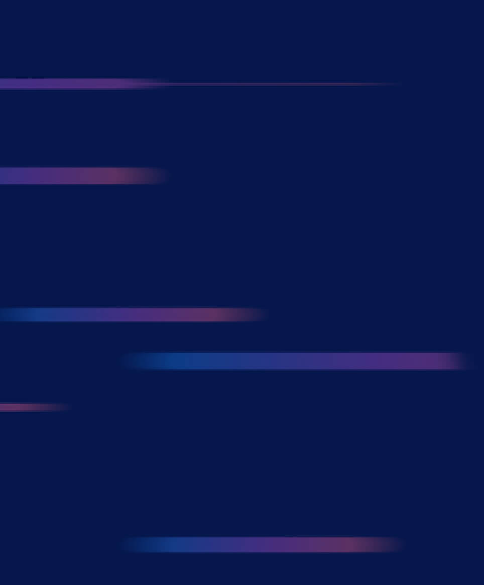 Listras com degradê nas cores vermelha e azul