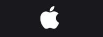 Logo Apple na cor branca