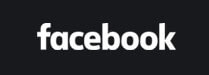 Logo Facebook na cor branca