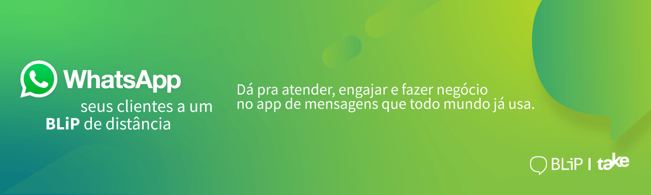 Banner com logo da Take - Desktop